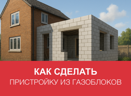 Переоборудование старого дома: пристройка из газоблоков в Новгородской области