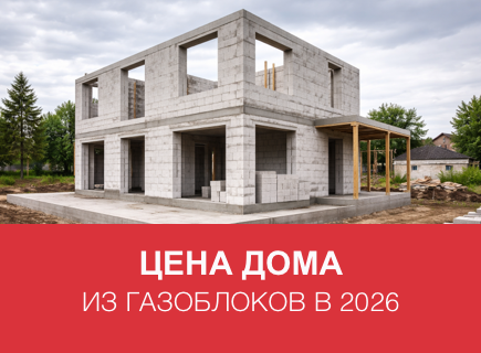 Сколько стоит дом из газоблоков в 2026 году в Новгороде и регионах РФ